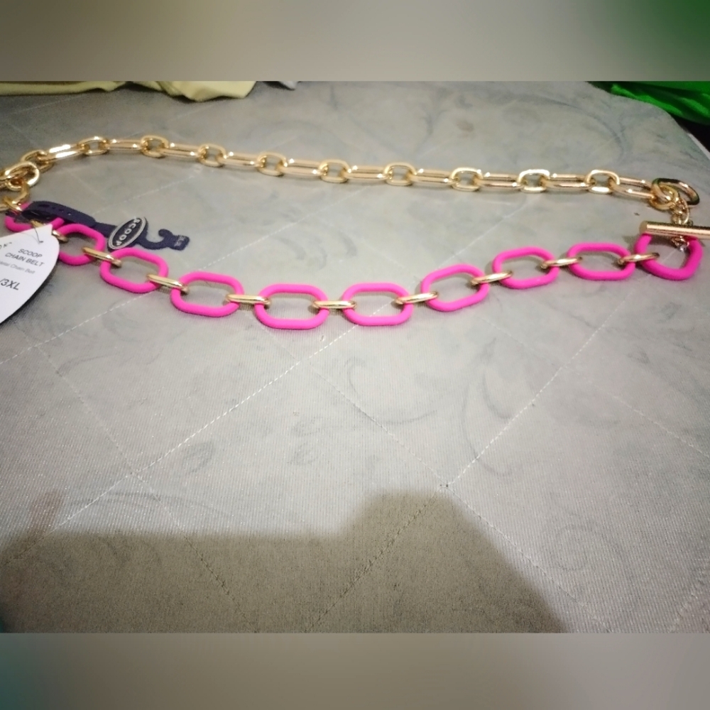 Pink 2XL/3XL Scoop Chain belt